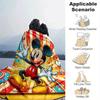 1pc Mickey Printing Blanket - Soft, All-Season Throw for Office Blanket,  | Personalized Gift with Adorable Cartoon Design