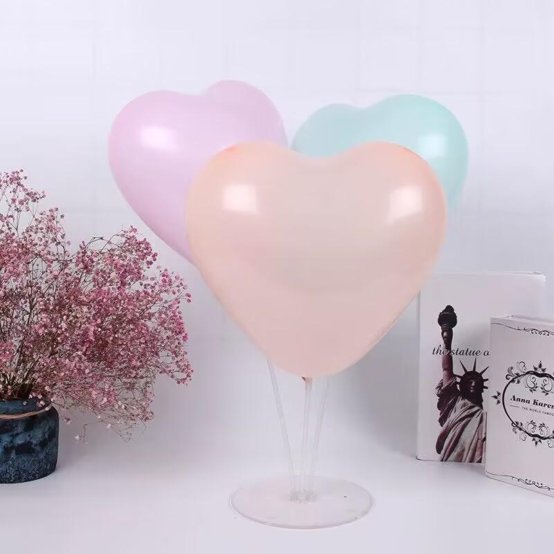 Heart-Shaped Thickened Macaron Balloons 2.2g for Weddings, Birthdays, Holidays, and Party Decorations