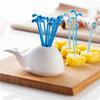 Premium Quality Whale Holder With 16 Decorative Forks For Fruits And Vegetables
