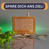 Para Kutusu Kumbara Ahşap Para Bankası, Tasarruf Hedefi ve Kontrol Edilecek Sayılarla Yeniden Kullanılabilir Para Kutusu Tasarruf Alışkanlığına Yardımcı Olur