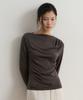 TOWAV Blur Drape Tee_Charcoal