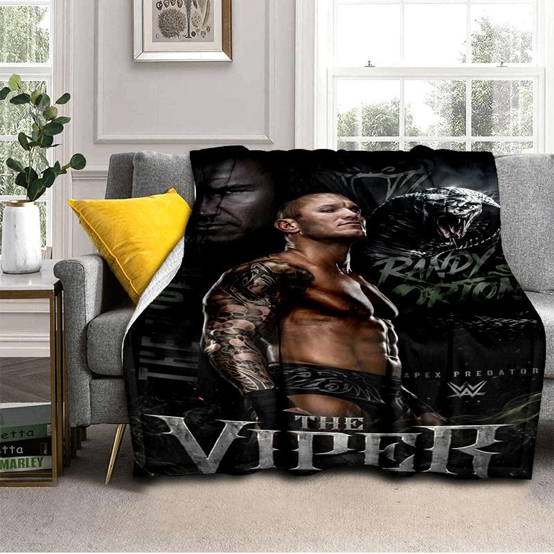 Wrestling Champion With Wwe Title Blanket Lightweight Ideal Bedding Blanket Perfect for Travel, Living Rooms, Offices, Sofas, Fan Christmas Gift