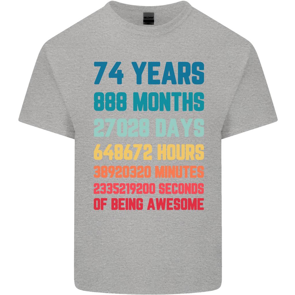 74th Birthday 74 Year Old Unisexs Light Cotton TShirt