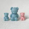 3D Cute Cartoon Bear Silicone Candle Mold Diy Handmade Soap Plaster Ice Cube Baking Mould Birthday Party Wedding Gift Making Kit