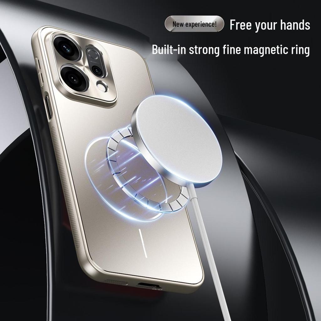 Oppo Reno14/Reno14 Pro Pełne Pokrycie Etui Anty-Upadkowe z Ochroną Obiektywu i Kompatybilnością z Bezprzewodowym Ładowaniem Samochodowym