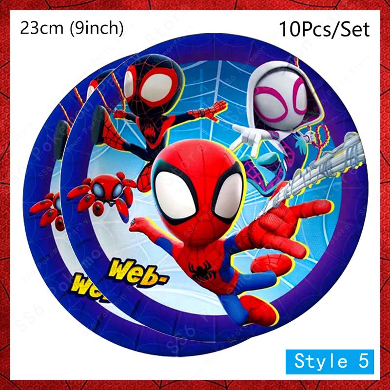 Spiderman Birthday Party Decor Itemations Disposable Tableware Plate Cup Napkins Bags Spidey Party Birthday Decor Itemation Supplies Set
