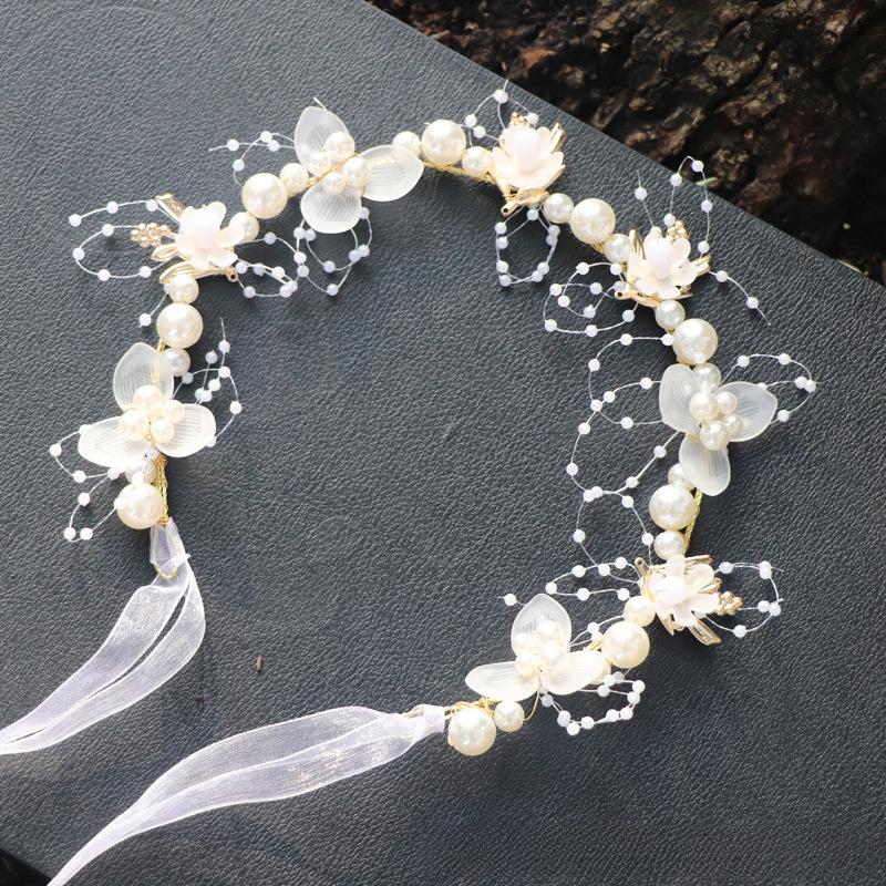 Floral Mori Style Headband for Girls - Fairy Princess Wreath Accessory