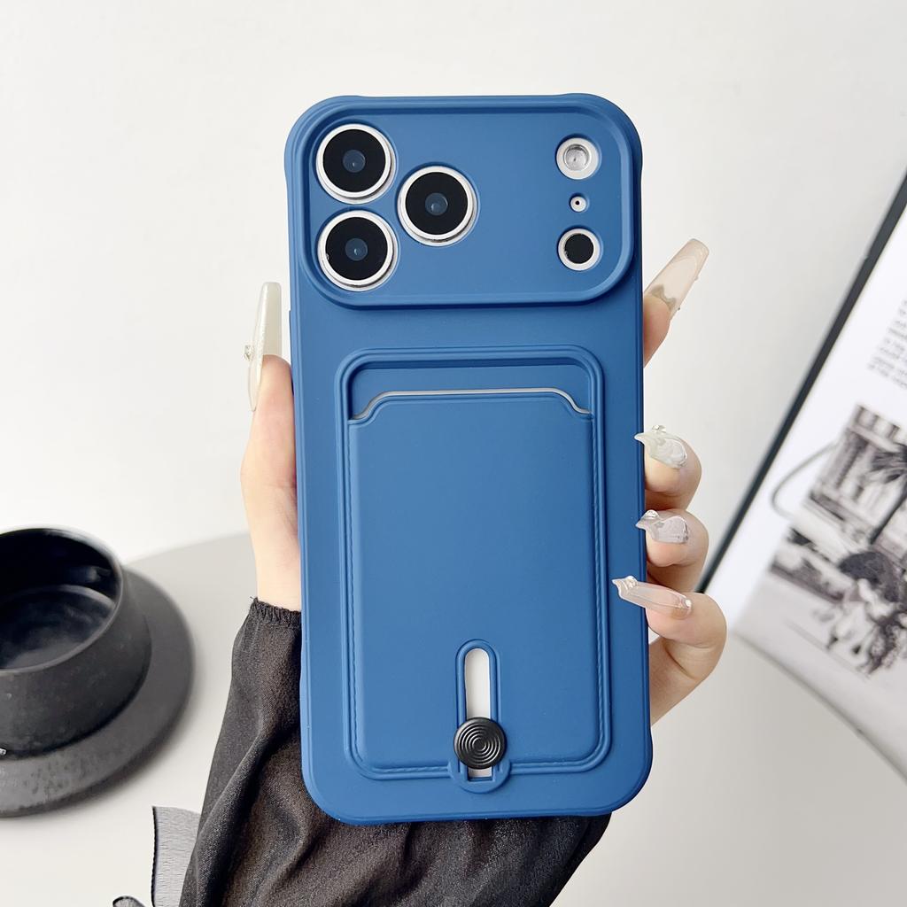 Push Card Bag Slot Holder Wallet Phone Case for For Iphone 17 16 15 14 13 12 11 Pro Max Air Plus Mini Soft Tpu Credit Card Cover