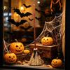 Halloweenová čarodějnická koště Dekorace Elektrická hračka, s dotykově aktivovanou kývající rekvizitou, Retro slámové koště, pro párty, výzdobu dvora, filmový styl