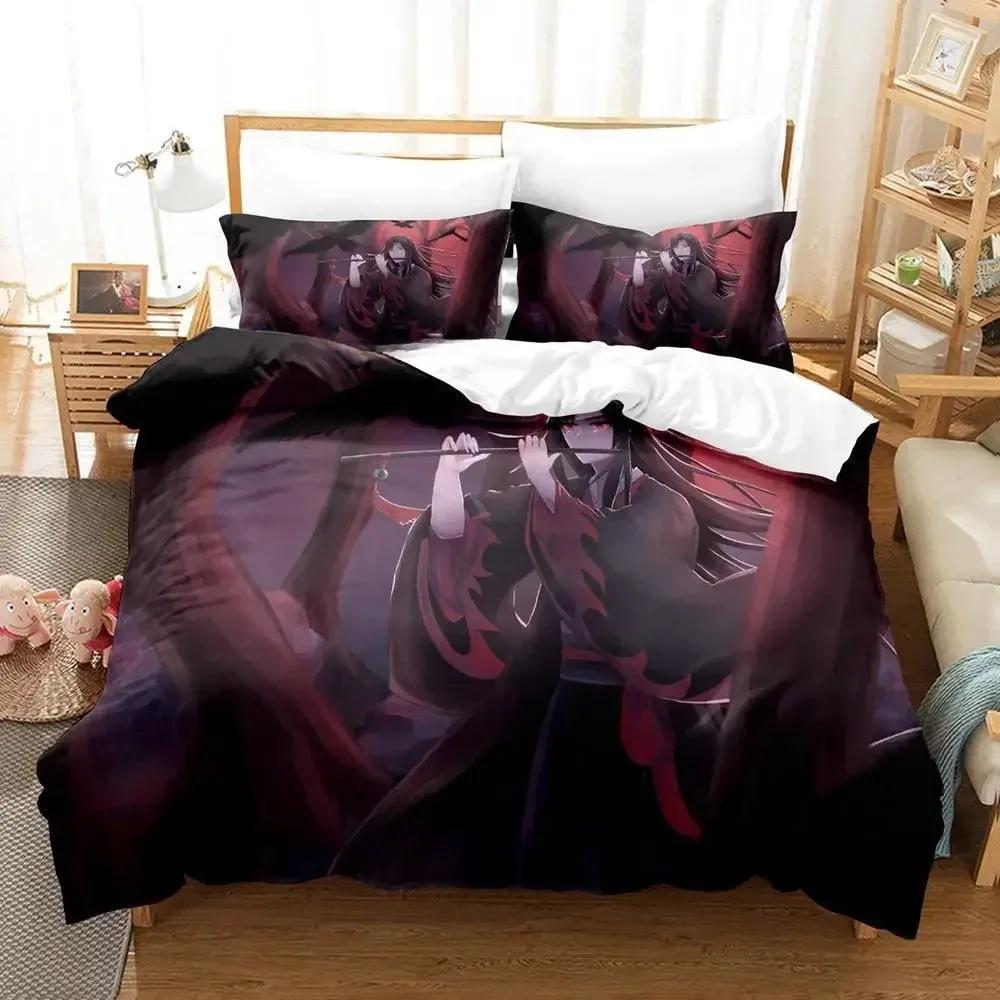 Nytt Mo Dao Zu Shi The Grandmaster of Demonic Cultivation Sängkläder Anime Tre-delat set Vuxen Barn Sovrum Påslakan Set