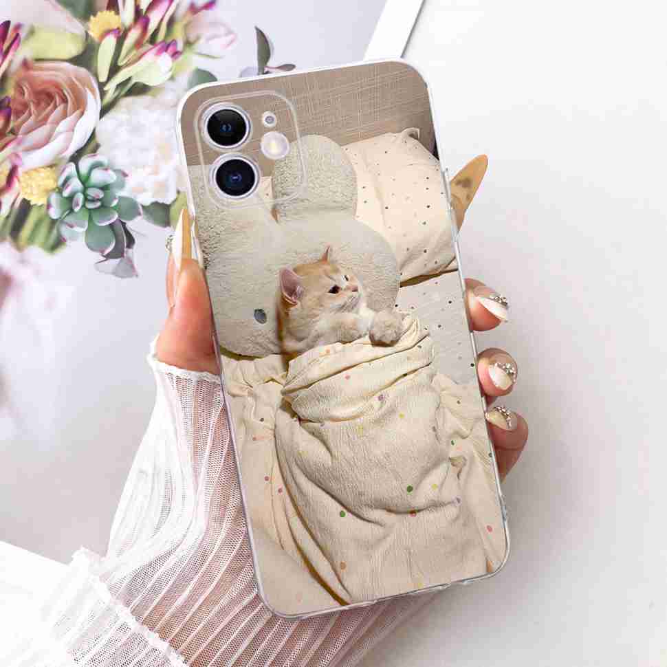 Case For iPhone 11 iPhone11 Cute Cat Dragon Flower Casing Soft Silicone Phone Back Cover For Apple iPhone 11 Pro 11Pro Fundas