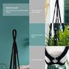 AKEIE Macrame Plant Hanger 3 Pack for Indoor Outdoor Wall Hanging Planter 3 Hooks Hanging Planter Basket Cotton Rope 100cm with Beads No Tassels