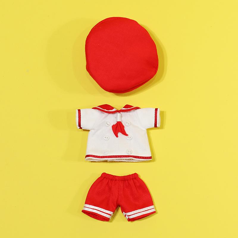 Ob11 Doll Sailor Clothes Uniform Set Doll Navy Suit Doll Hat Shirt Shorts For P9, 1/12 Bjd, Cu-Poche,Gsc, Molly Doll