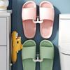 12pcs Slipper Rack Wall Mounted Shoe Storage Organizer Bathroom Slippers Drying Rack Drain Shelf Punchfree Stand Hanger