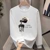 High-End Pure Cotton Men'S Trendy Long-Sleeved T-Shirt Bottoming Shirt Heavy Printing Men'S Clothing Simple And Versatile