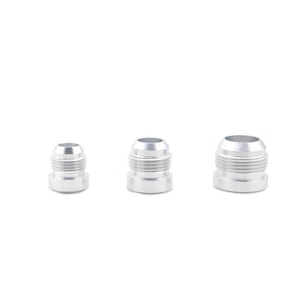 External Thread Silver Male Aluminium Weld AN4-AN20 Weld On Fittting Bung Nut  Tank