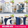 Home Decor Abstract Geometric Pattern Digital Printing Pattern Cushion Cover For Sofa Bedroom Car Pillow Cover