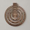 Moon Phase Display Rotating Calendar 12.01X10.83in Desk Calendar  Living Room Decor