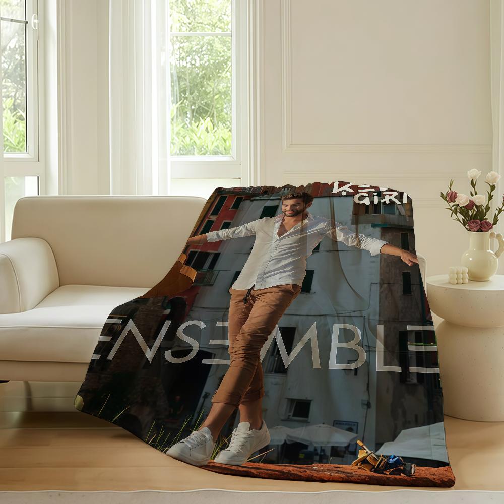 

French singer Kendji Girac Blanket For Sofa Office Bed Plane Travel Sleep Read Relax Camping Soft And Warm 30x40in