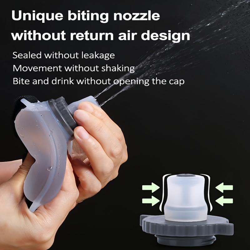 Nositelná 7oz silikonová láhev na vodu pro běhání, sportovní hrnek Hands-Free pro fitness, cyklistiku a lezení