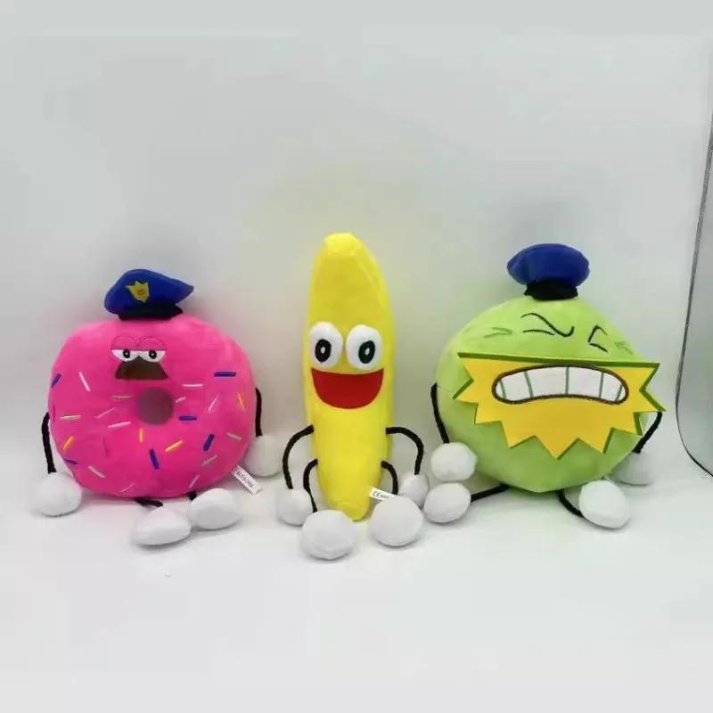 Shovelware Brain Game Roblox Plush Toy Cartoon Banana Donut Plush Stuffed Doll Decorative Pillow Children's Birthday Gift