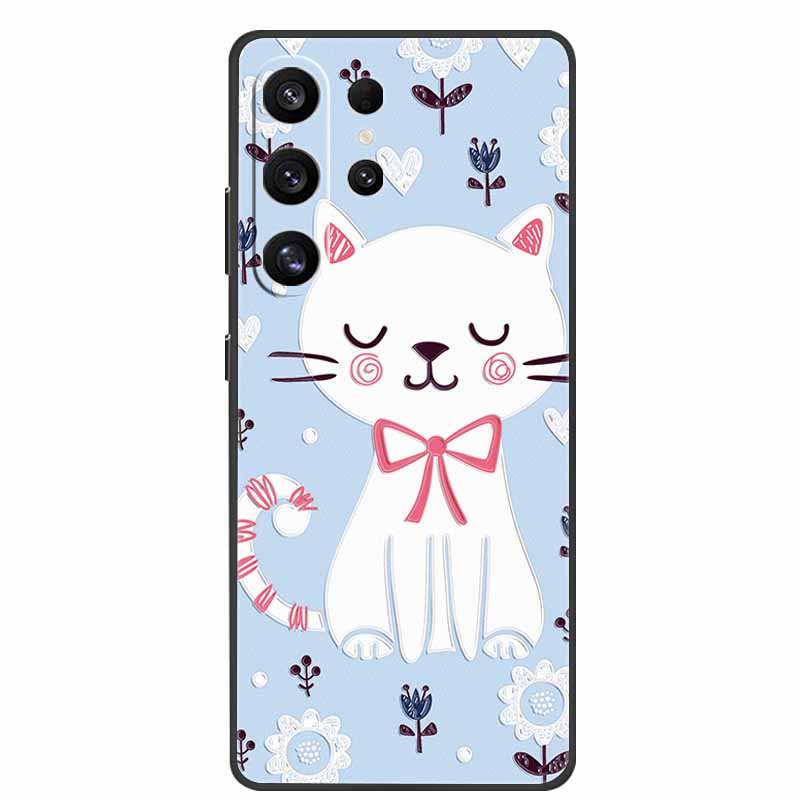 For Samsung Galaxy S26 Ultra Case 3D Relief Flower Emboss Silicone Funda For Samsung S26 Ultra S 26 Ultra Relief Cartoon Bumper