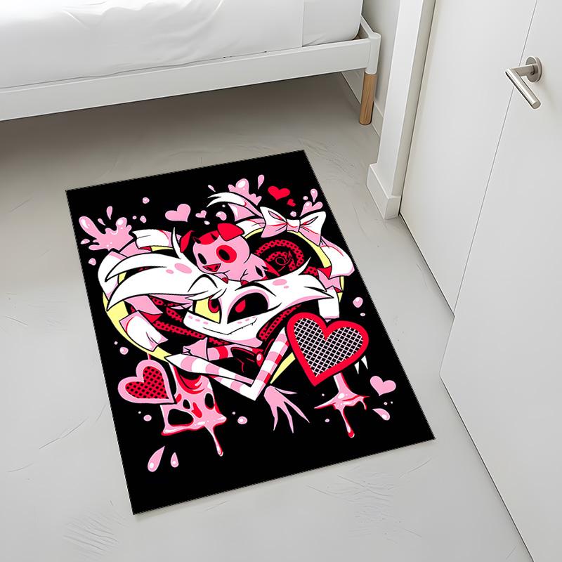 Hazbin Hotel (1) Teppich Geeignet für Wohnzimmer Schlafzimmer Computerräume Essbereiche und Platzierung Unter Tischen und Stühlen Auch eine Ideale Wahl Für Aus