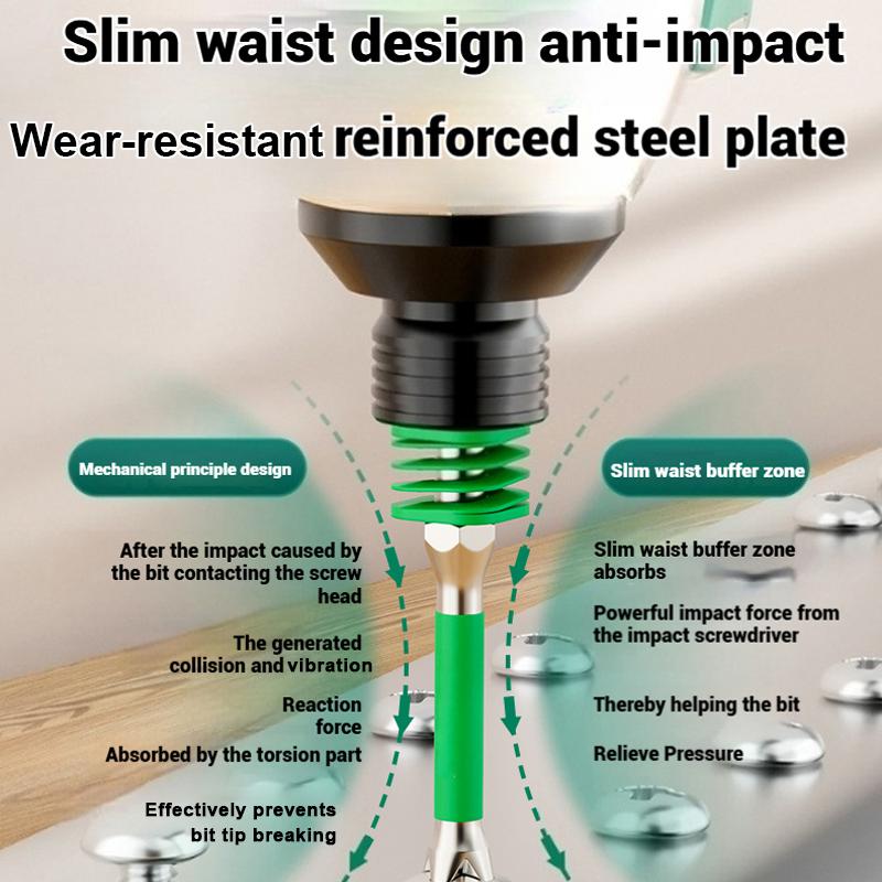 2pcs 65/70/90/150mm Anti-Slip Magnetic Phillips Bit with Spring Magnetic Screwdriver Bits PH2 Driver Screw 1/4'' Hex Shank Drill