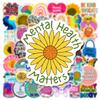 50Pcs Mental Health Awareness Stickers Laptop Notebook Phone Fridge Room Psychology Therapy Aesthetic Diy Decal Sticker