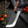 WXCOO Kitchen Knives Chef Knife Hand Forged Blade Vegetables Chop Meat Fish Butcher Knife Cleaver Handle Wood Knife