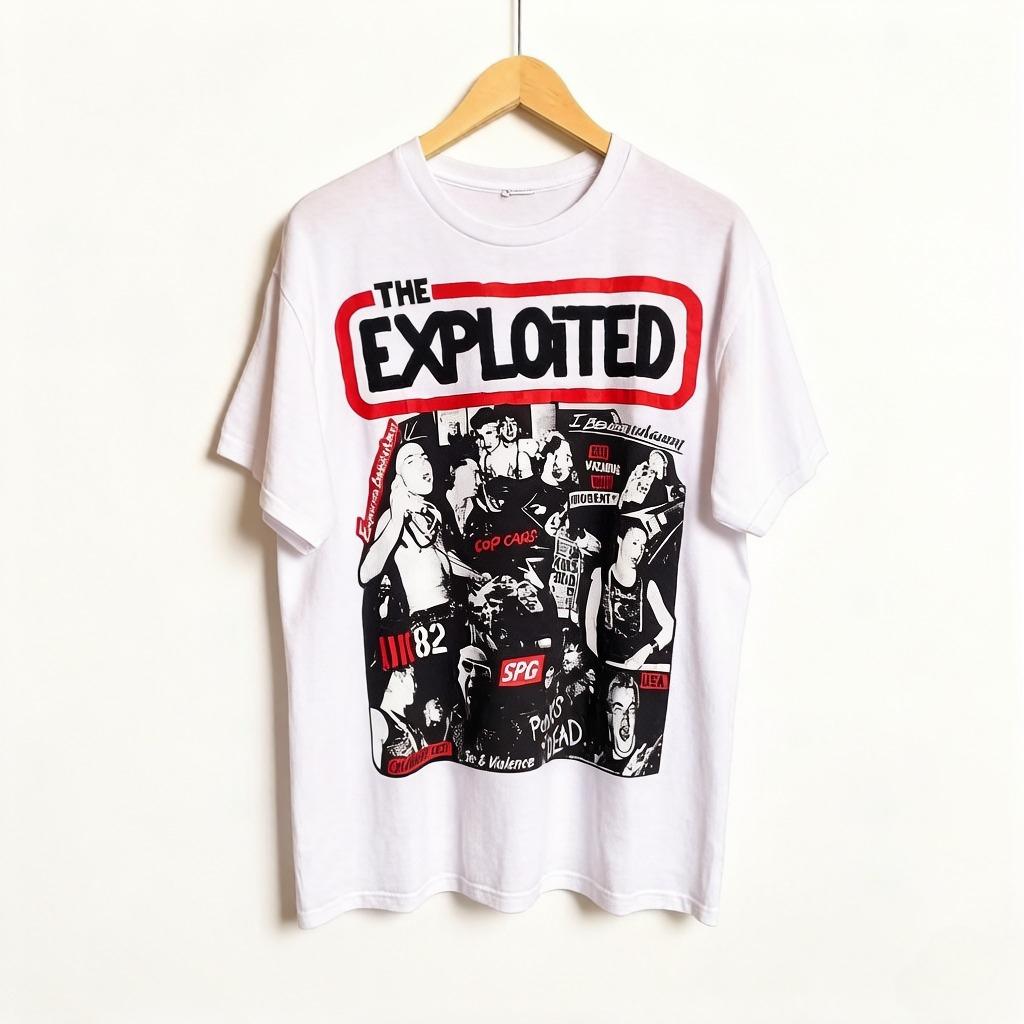 

Heavyweight Informal New Arrival Vintage Funny Anime Hot Sale Clothes The Exploited Sid Vicious Punk Band Black Cotton M