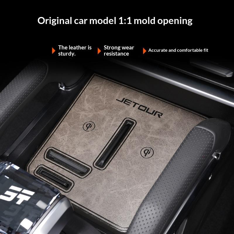 Fit For Jetour Traveler T2 Car Door Groove Mats Full Door Storage Box Pads Dustproof Anti Slip Cup Holder
