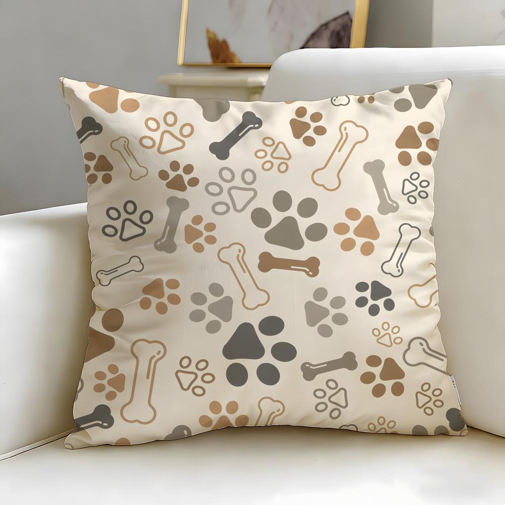 Horizontal bar pattern Cushion Cover Soft  EasyWash Pillow Case  Versatile for Couch Bed Travel and Office