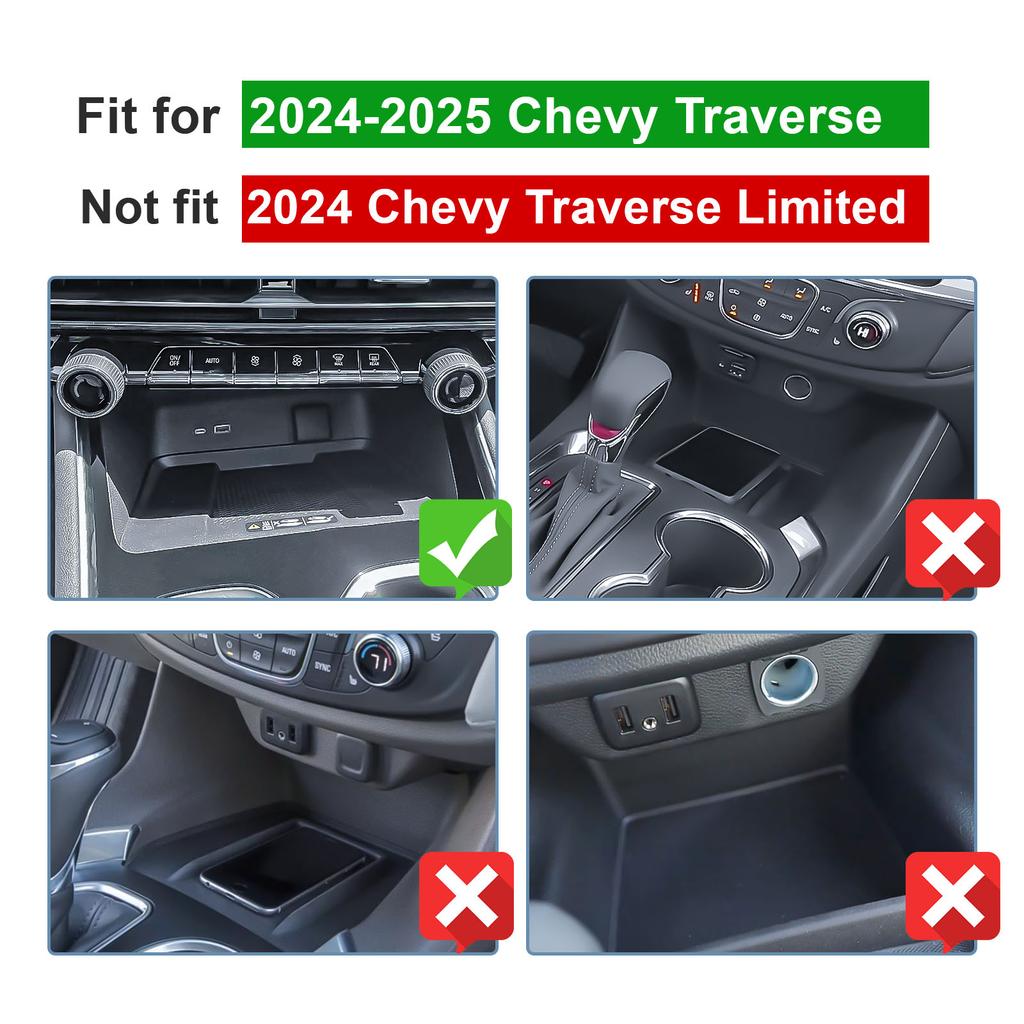 Center Console Organizer Tray for 2025-2025 Chevy Traverse Interior Phone Holder Middle Center Console Storage Box Accessories