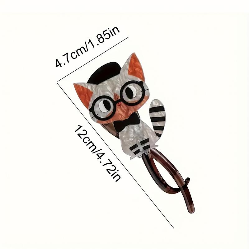 1PC Cat Shape Cartoon Hair Ties Fashion Hair Accessories Exquisite Jewelry Clothing Accessories Multicolor