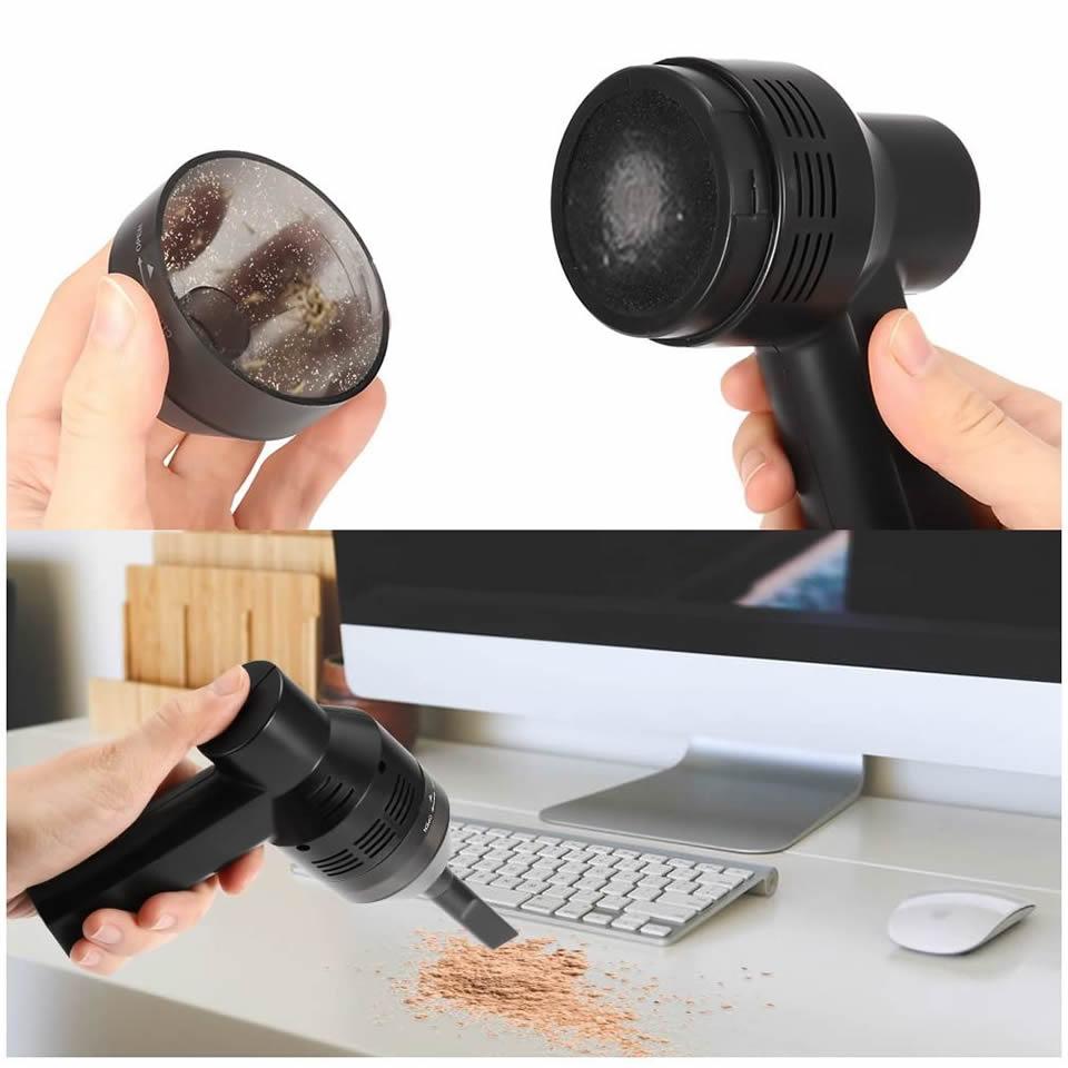 Přenosný vzduchový prachovka Elektrický čistič Čisticí fukar pro auta PC Klávesnice
