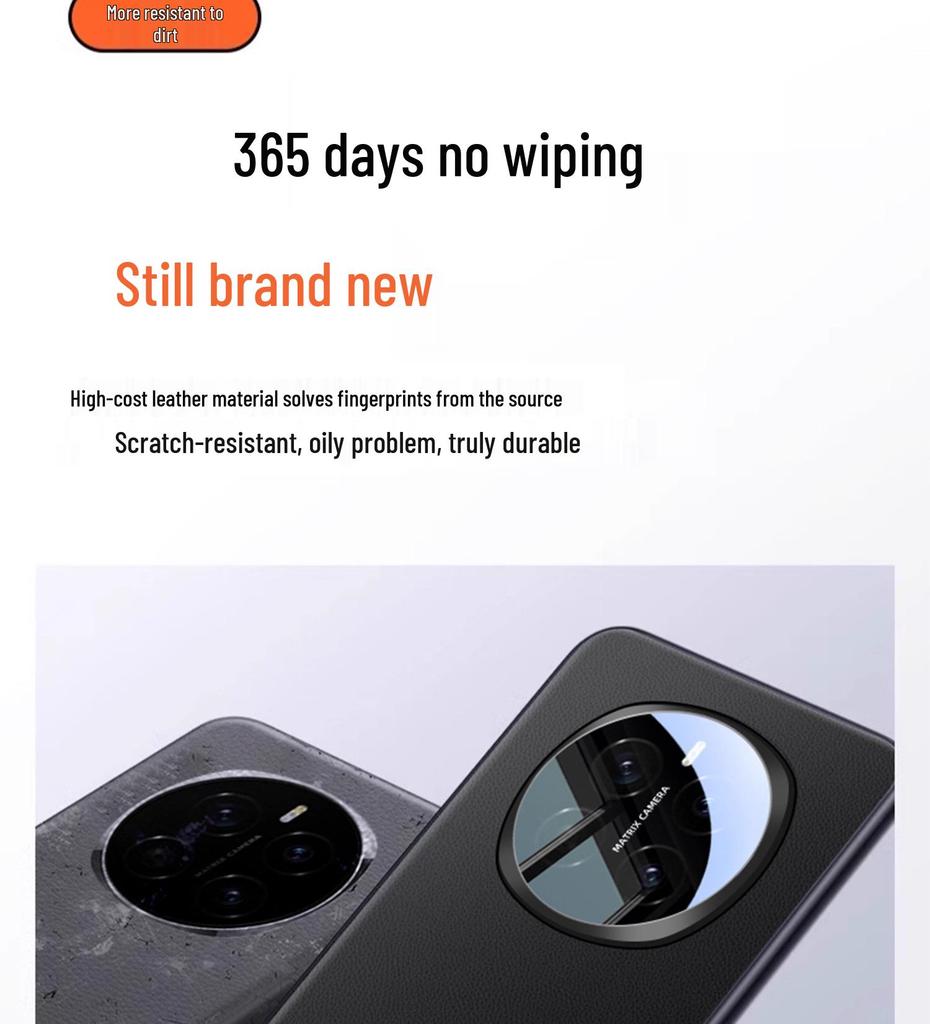 Honor Magic7 Echtleder Mattiertes Schutzhülle - Vollständige Abdeckung, Sturzsicher