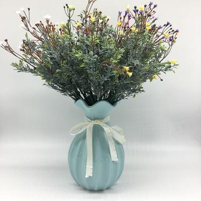 7-heads Baby's Breath Simulation Decor Home Office Plastic Flower Bouquet