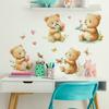 Cartoon Cute Bear Stickers for Children's Bedroom Living Room Home Wall Background Beautification and Decoration