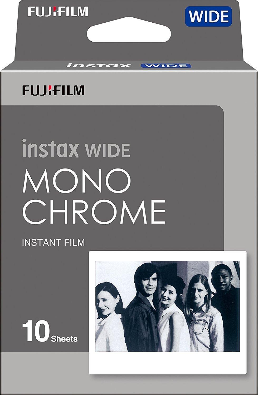 

Fujifilm Instax Wide Instant Camera Film, Monochrome, 10 Sheets, INSTAX WIDE MONOCHROME WW 1