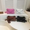 Cross Rivet Decoration Bag for Women PU Shoulder Bag Monochrome Pin Buckle Exquisite Crossbody Bags Fashion