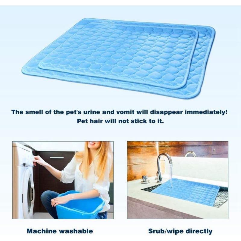 Pet Ice Mat Kennel Dog Mat Pet Ice Silk Mat Cat Cooling Mat Washable Dog Cooling Mat Cooling Mat Blanket