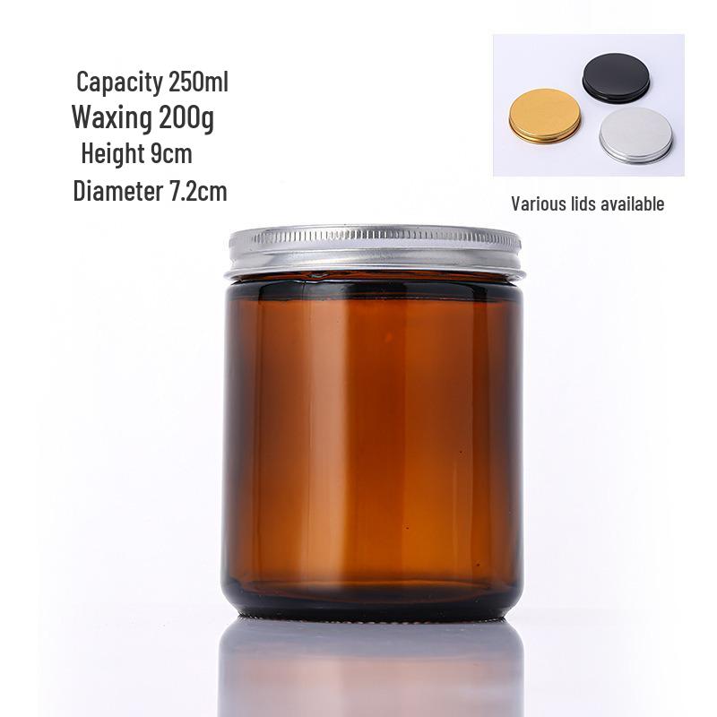 Glass Tea-Colored Aromatherapy Candle Holder and Cup Set