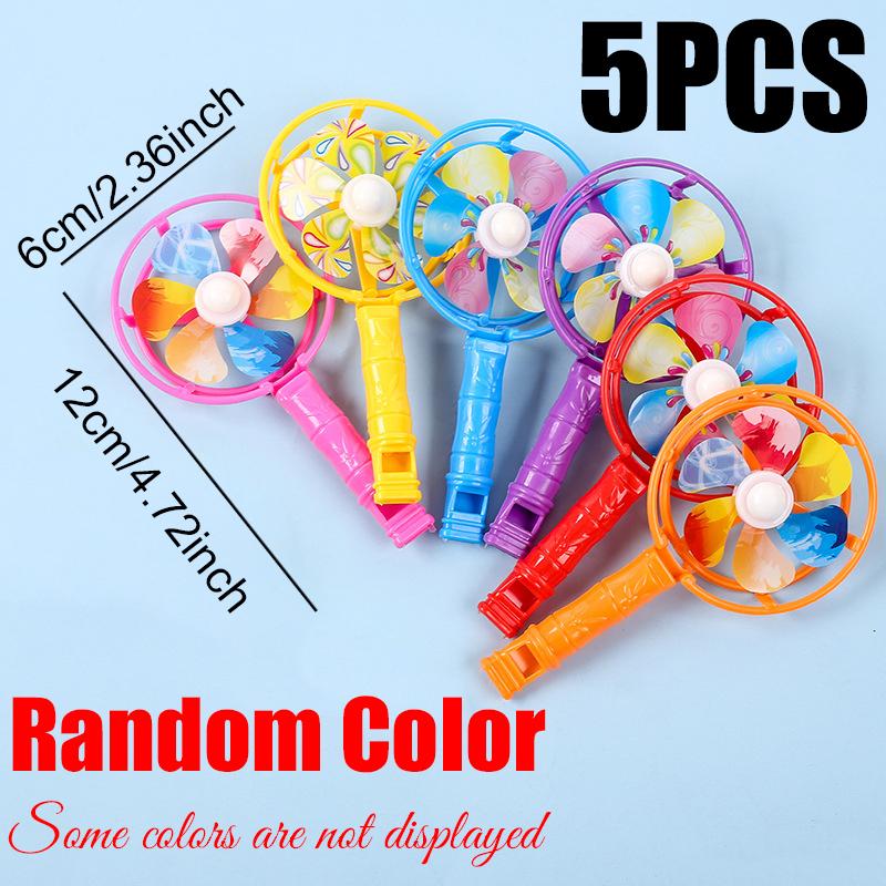 

5-20PCS/Pack Assorted Colorful Whistle Fan Plastic Windmill Suitable for Party Goody Bag Fillers Game Rewards Gifts Keepsake ZYF