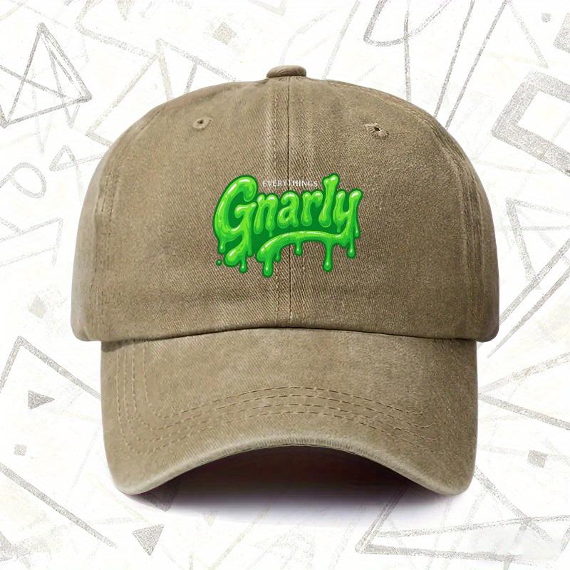 A Vintage Washed Hat Featuring Gnarly a Solid Baseball Cap Suitable for Both Men And Women Perfect for All Seasons And an Id