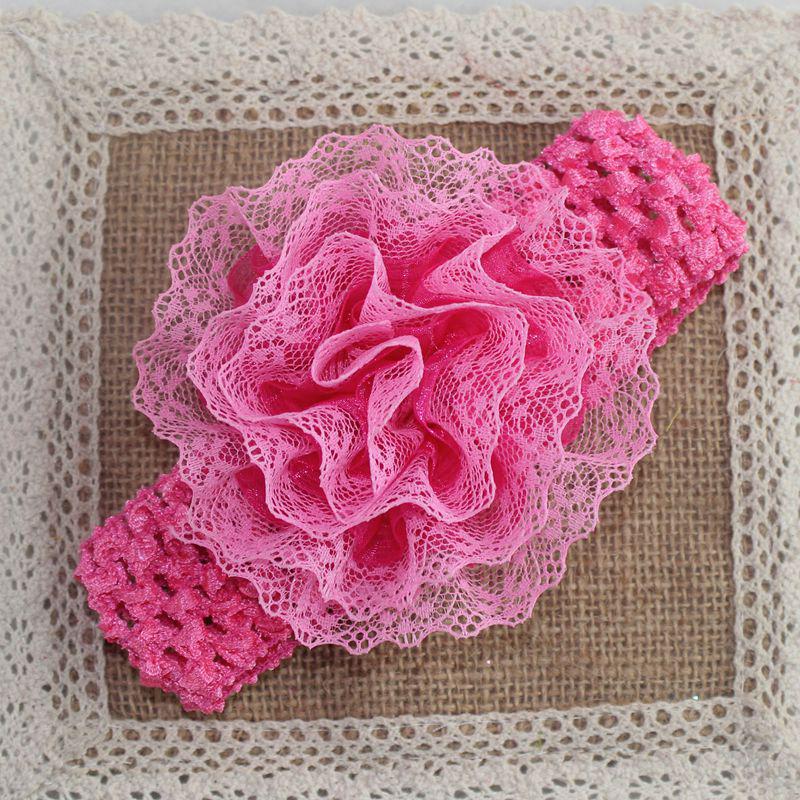 Clearance: Lace Flower Baby Headband – Elastic, Stylish for Kids