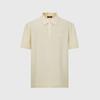 [100% Cotton Embroidered Alphabet] Spring and Summer Solid Color Simple and High End Versatile Men's Short Sleeved Polo Shirt