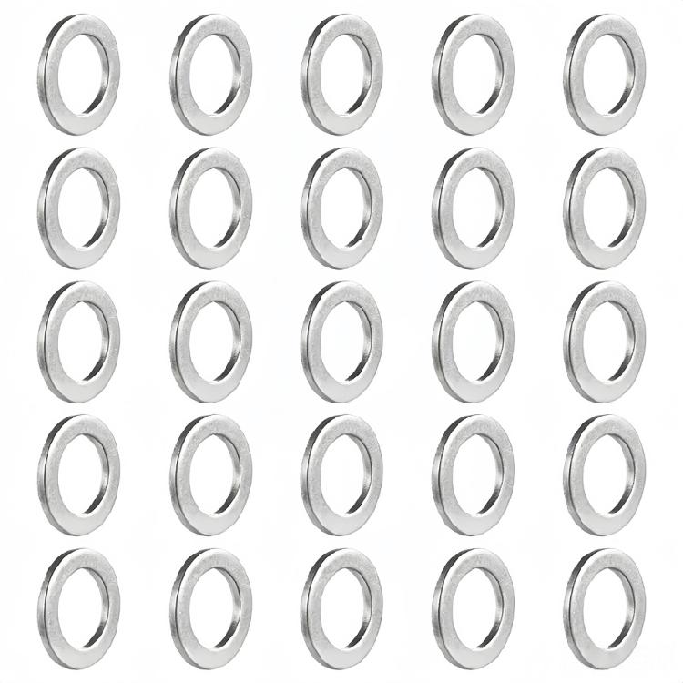 10Pcs Strong Zinc Alloy Oil Drain Gasket Oil Pan Plug Washer 90430-18008 Replacements Compatible Automotive Cars