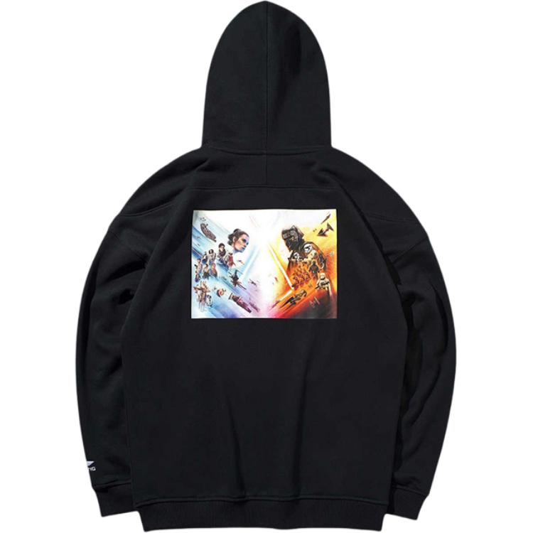 Li Ning X Star Wars Collaboration Soft Comfortable Breathable Versatile Loose Hoodie With Back Letter Print Unisex hoodies AWDQ234-3