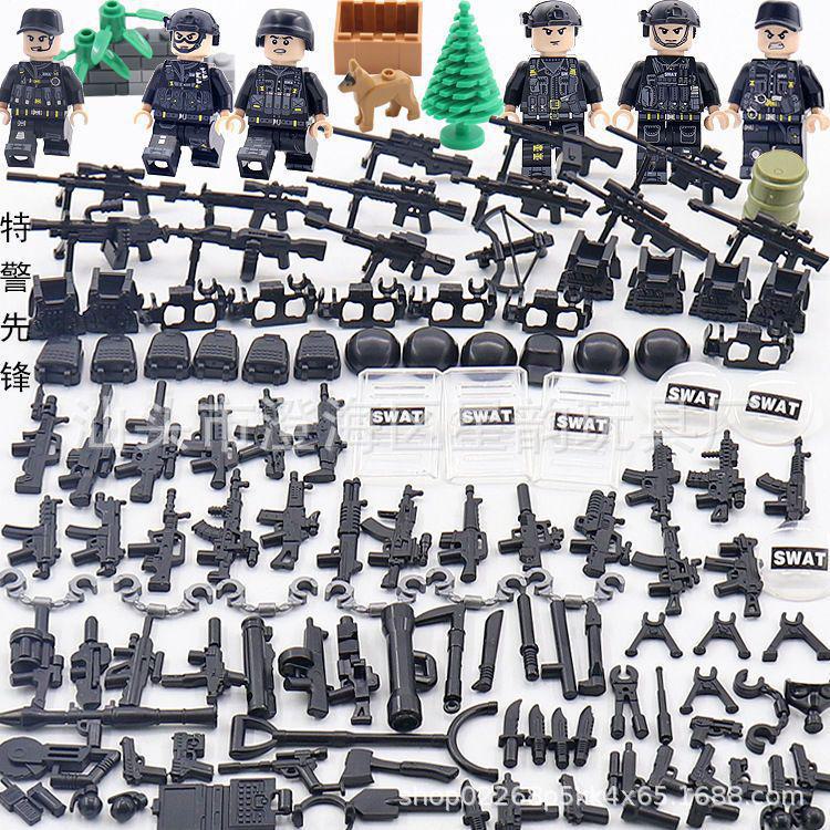 "Military Building Blocks: Camouflage Special Forces & SWAT Weapons Set"
